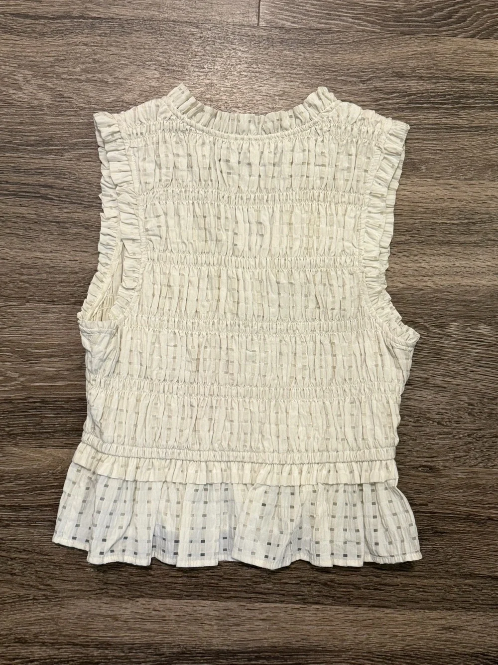 Rails Top | Ivory Seersucker